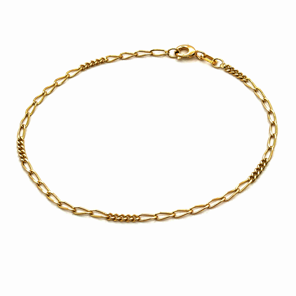 Žluté zlato náramek UNISEX 18cm